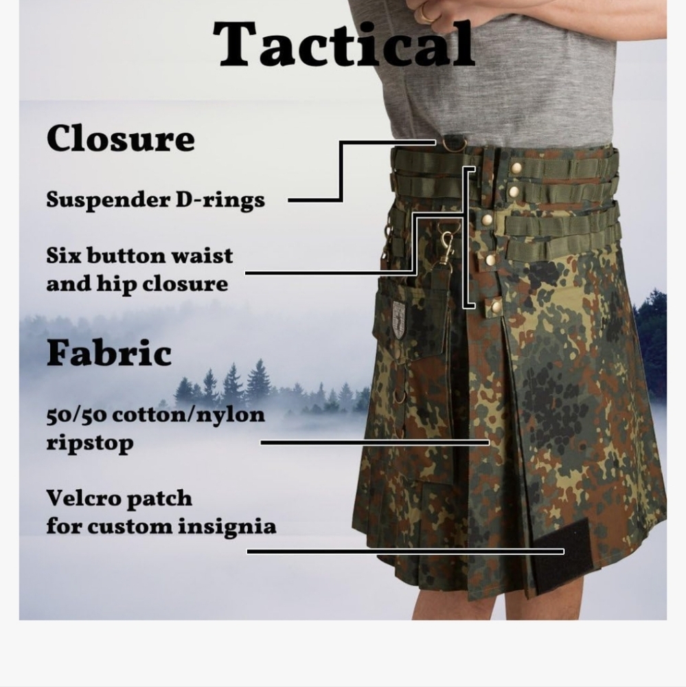DNKE men's tactical kilt L/XL - Picture 7 of 8